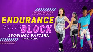 How To Sew Color Block Athletic Leggings! Ellie and Mac Patterns