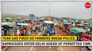 Tractor parade: Clashes break out between farmers, Delhi police; lathicharge, tear gas used