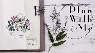 Plan With Me | December Bullet Journal Poinsettia