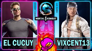 MK1 El Cucuy (JOHNNY CAGE) VS Vixcent13 (LIU KANG)🥊Mortal Kombat 1🥊4K 60ᶠᵖˢ