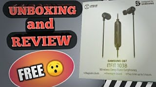 Samsung ITFIT 103B  Bluetooth Earphone Unboxing and Review |H6 TECH| Techians| Best earphone ever♥️