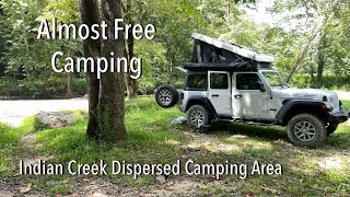 Indian Creek Dispersed Camping Area | Daniel Boone National Forest / Red River Gorge | Creekside