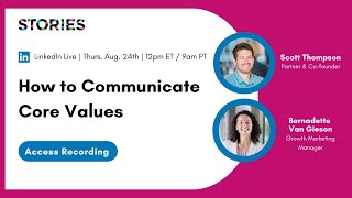 How to Communicate Core Values