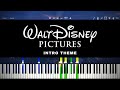 Walt Disney Pictures Intro (2006) - Piano Tutorial