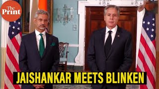 S Jaishankar meets US Secretary of State Antony Blinken