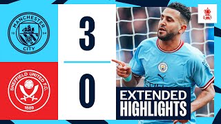 EXTENDED HIGHLIGHTS | Man City 3-0 Sheffield United | Mahrez hat-trick sends City to FA Cup final!