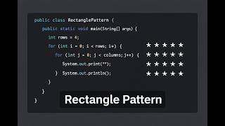 Solving Rectangle Pattern Problem | Java pattern programming