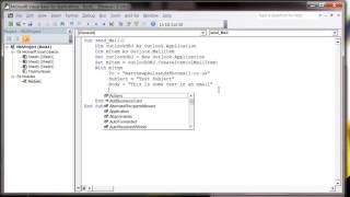 Excel 2010 VBA Tutorial 61   Sending Emails
