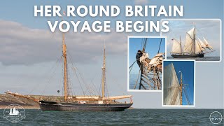 Sail training on historic tall ship Bessie Ellen