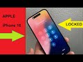 Apple iPhone 16 Pro Max How to reset forgot password , screen lock , pin .. pattern