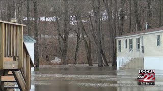 Floodwaters inundate mobile home park in Ludlow