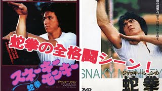 ジャッキーチェン『蛇拳』全格闘シーン＆ｷｬｽﾄ紹介＆ｼﾞｬｯｷｰｲﾝﾀﾋﾞｭｰ付🐍