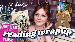 let’s talk about 33 books i read but you’re watching Subway Surfers 🚊 READING WRAP UP
