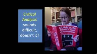 Introducing Critical Analysis (part one)