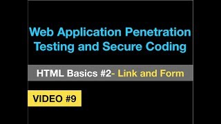 Web Pentesting #9 - HTML Basics - Part 2 - Link and Form