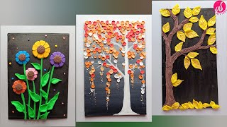 3 DIY Wall Hanging || Card Board Craft Idea|| Wall Decor Craft Idea with Clay