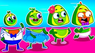 Body Switch Up😄🔄Face Puzzle! Nursery Rhymes and Kids Stories with baby Avocado