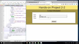 JavaScript Web Warrior textbook Chapter 2 Hands on Project 2-2 debrief