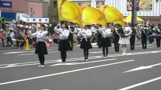 くしろ港まつり　音楽パレード３　釧路江南高校