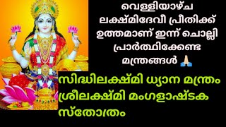 ഇന്ന് വെള്ളിയാഴ്ച. നവരാത്രിയിൽ ലക്ഷ്മി പ്രാധാന്യം ഉള്ള ദിവസം ധനസമൃദ്ധിക്ക് കൂടിയേ തീരൂ ഈ മന്ത്രങ്ങൾ