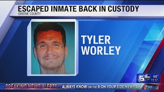 Escaped inmate back in custody