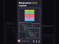 CSS Grid Responsive Layout with HTML Semantic Flex, Grid Template #css #html#webdevelopment #coding