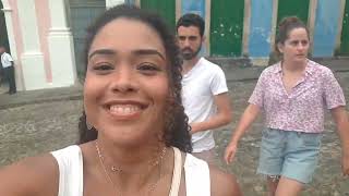 Me and tourists in a Food Experience in Pelourinho, Salvador!