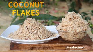 How To Make Easy \u0026 Tasty Coconut Flakes Recipe !! | Coconut Chips Recipes...