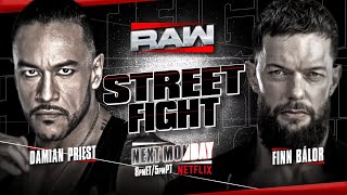 Street Fight: Finn Balor vs. Damian Priest at WWE RAW on NETFLIX | WWE Monday Night RAW on Netflix