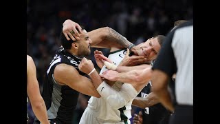 Bucks Brook Lopez ejected for standing up for Giannis Antetokounmpo after Kings Trey Lyles' shove