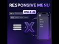 Responsive Menu with Hamburger – CSS & JavaScript Tutorial | Mobile Navigation