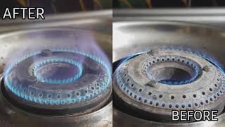 గ్యాస్ ఫ్లేమ్ పెద్దగా రావాలంటే ఇలా చేయండి/gas stove flame problem.