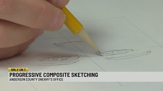 Solving a crime with the help of progressive composite sketching.