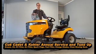 DIY Cub Cadet (Kohler engine) Annual Tuneup and Maintenance