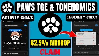 PAWS Airdrop TGE, Claim \u0026 Tokenomics: Badge \u0026 wPaws \