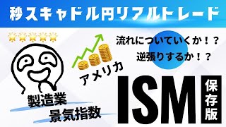 2025年2月3日 FX秒スキャ ライブ配信 ニューヨーク時間の部 24時00分 アメリカ・ISM製造業景気指数 01月