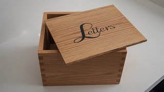 Finger Jointed Box with Epoxy Inlay
