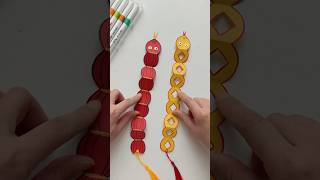 Year of Snake Fun Craft Tutorial | 蛇年趣味挂饰 (Year of Snake Hanging Decoration)  | 蛇年创意手工教程 #shorts