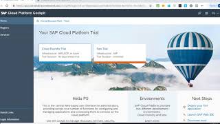 1. SAP Cloud Platform Introduction