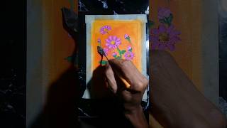 menggambar bunga menggunakan pisau palet #menggambar #shortvideo