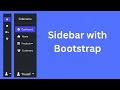 Side Menu Bar in Bootstrap 5 | Sidebar using Bootstrap 5