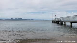 【厳選フリー素材】琵琶湖・湖西線比良駅前水泳場