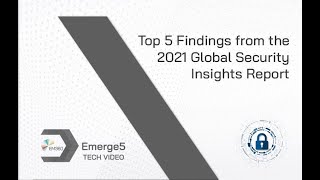 Top 5 Findings from the 2021 Global Security Insights Report