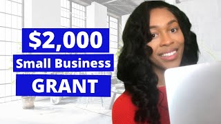 $2,000 Small Business Grant 2022