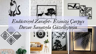 Endüstriyel Zarafet  Evinizi Çarpıcı Duvar Sanatıyla Güzelleştirin