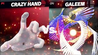 Smash Bros Ultimate: Crazy Hand Vs the other bosses