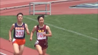 群馬県高校総体陸上2016 女子800m準決勝3組