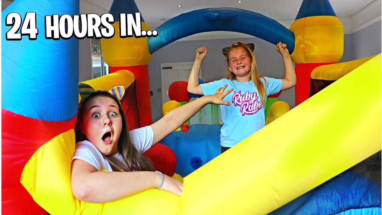 Last To Stop Bouncing On Bouncy House Wins $10,000 Challenge - YouTube