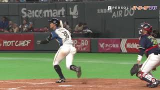 全て逆方向への3本!! ファイターズ・石井が技ありの3安打