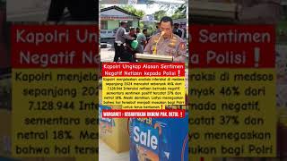 PRABOWO | Kapolri Ungkap Alasan Sentimen Negatif Netizen kepada Polisi‼️#shorts #prabowo